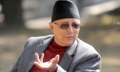 NC leader Dr Shekhar Koirala delivers speech in British Parliament