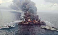 Massive Fire on Hazardous Cargo Ship Off India’s Coast Sparks Fears of Ecological Disaster