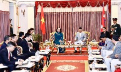 Meeting Between President Paudel and Vietnamese Vice President Xuan