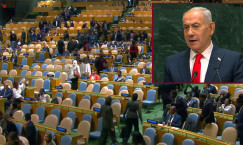 Opposition to Netanyahu at UN as Numerous Country Representatives Walk Out