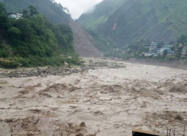 The Mahakali River is flooded due to continuous rains and 200 houses have been inundated