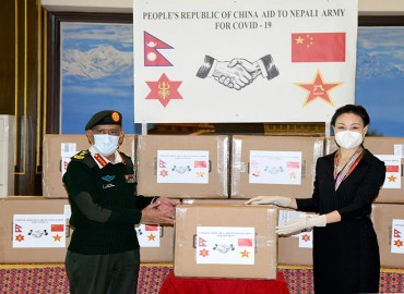 China has provided 300,000 doses of Vero cell vaccine to the Nepal Army