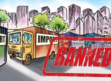 Government imposed a complete ban on the import of 10 items