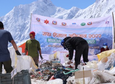 Mountain Clean-up Campaign 2022 led by the Nepali Army concludes successfully
