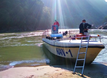 Jet boat service comes into operation in Saptakoshi