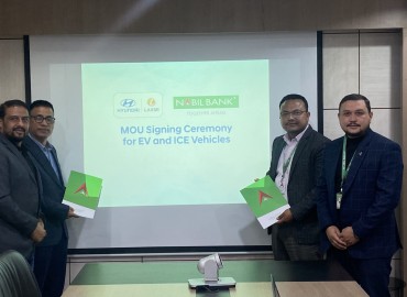 Laxmi Intercontinental and Nabil Bank have signed an MOU to provide credit facilities for EV and ICE vehicles.