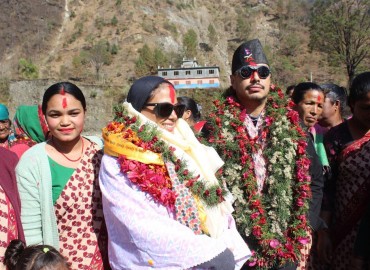 Asma Al Thani, the mountaineer from Qatari palace, in Myagdi to climb Annapurna I