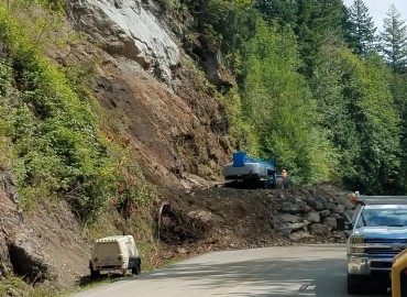 Two-way traffic stalled on Narayangadh-Muglin road