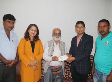 Moti Journalism Award conferred on Acharya ad Humagain