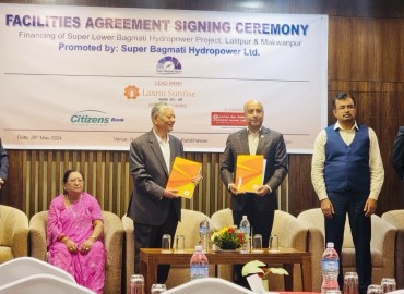Laxmi Sunrise led Consortium signs facility agreement with Super Bagmati Hydropower to finance 41.314 MW Project