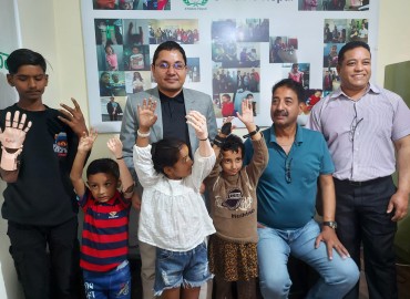 Jyoti Bikash Bank Supports Children with Prosthetic Hands