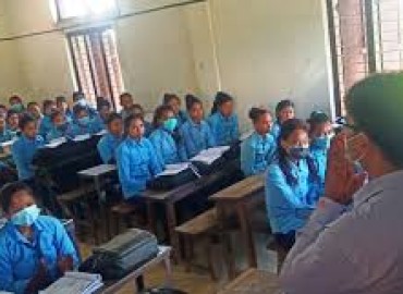 Classes in Tharu language in Barbardia Municipality schools