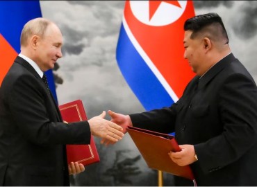 Japan ‘seriously concerned’ over Putin’s North Korea treaty