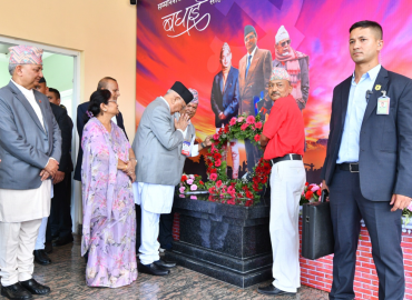 PM Oli visits Chyasal, pays homage to three veteran Communist leaders