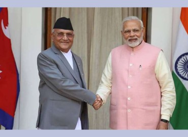 Indian Prime Minister Modi congratulates PM Oli