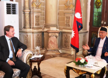 UK Ambassador Fenn pays courtesy call on PM Oli