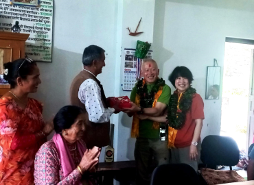 Japanese couple provides financial support to Parbat school