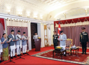 President administers oath of office to five ambassadors-designate