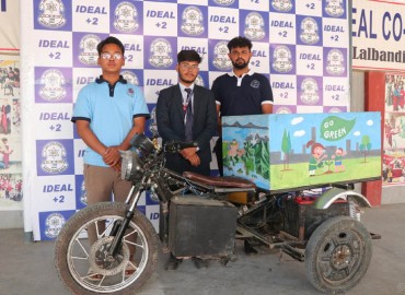 Three Students Create Electric Tractor