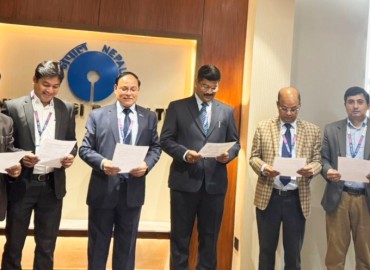 Nepal SBI Bank Employees Pledge on ‘National Money Laundering Prevention Day’