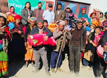 Nabil Bank Distributes Blankets in Jajarkot and Rukum West