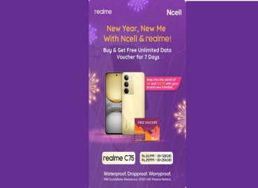 Ncell and realme Team Up for New Year: Exciting Offer on realme C75 with Free Data and Talk Time