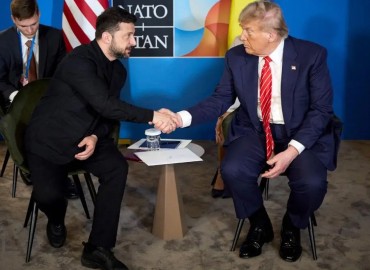 Zelenskyy, Trump discuss air defence, drone cooperation at NATO summit