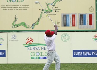 Surya Nepal Premier Golf Championship begins, Rabi takes a one-stroke lead over Subash