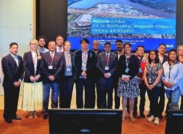 Nepali and German Business Delegates Explore Trade and Investment Opportunities at Airbus in Hamburg