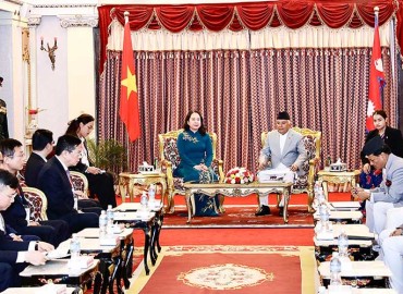 Meeting Between President Paudel and Vietnamese Vice President Xuan