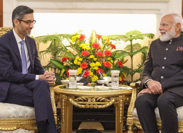 Modi Meets Google CEO Sundar Pichai