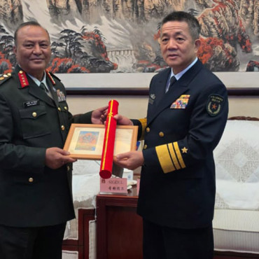 COAS Sigdel Holds Courtesy Meeting with Chinese Defense Minister Dong Jun