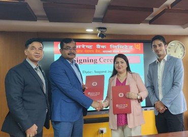 Everest Bank signs MOU with Himalaya Drishya Resort Hotel, Dhulikhel