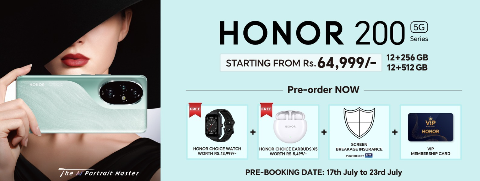 HONOR 200 Series up for Pre-booking with Free Smartwatch, Screen